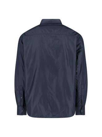 Aspesi Mens Shirts Blue Polyamide