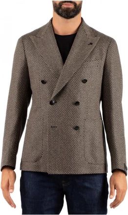 Tagliatore Giacca - Heren - Blazers - Bruin - XL - Leer - Jassen