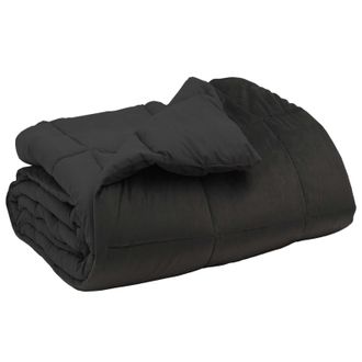 vidaXL Edred&oacute;n De Invierno Acolchado Antracita 240 X 260 Cm Microfibra Vidaxl