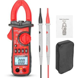 OEM Pinza Amperim&eacute;trica Digital Ac/dc De 600 A, T-rms 6000 Cuentas, Amper&iacute;metro, Comprobador Autom&aacute;tico De Voltaje, Mide Voltaje, Temperatura, Capacitanci