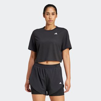 adidas T-Shirt ADIDAS PERFORMANCE TRAIN ESSENTIALS BOXY WORKOUT, Damen, Gr. XXL, schwarz, Obermaterial: 70% Polyester, 30% Viskose, Rundhals, Shirts T-Shirt,