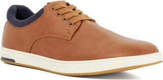 Dune London Mens TAMSEN Lace-Up Trainers Size UK 11 Flat Heel Tan