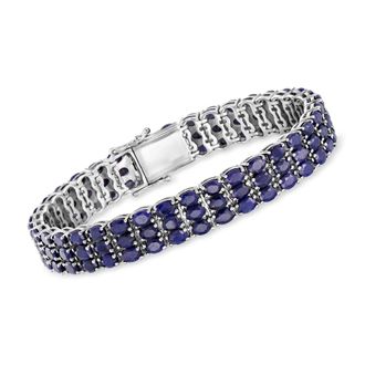 Ross-Simons Sapphire Tennis Bracelet in Sterling Silver