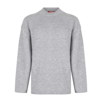 Max Mara Pisano Sweater - Dames - Ronde hals truien - Grijs - XS - Wol - Truien & Vesten