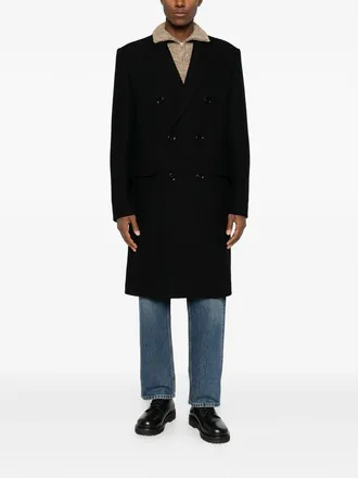 Ami Double-breasted Virgin-wool Coat