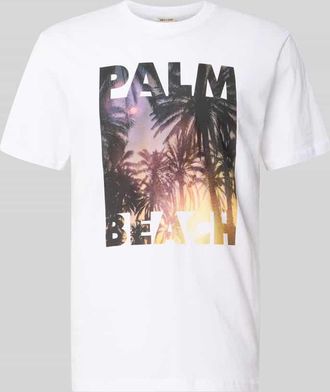 Only & Sons Regular Fit T-Shirt aus reiner Baumwolle Modell MAGDY LIFE in Weiss, Gr&ouml;&szlig;e XXL