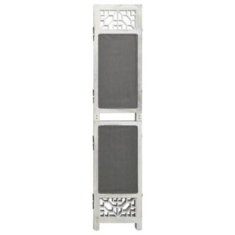 Berkfield Home 6-Panel Room Divider Grey 210x165 cm Fabric