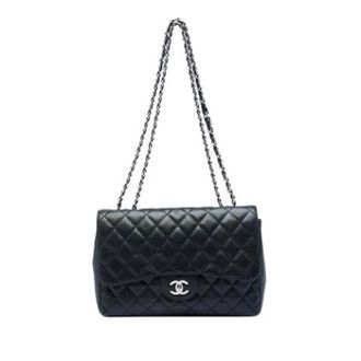 Chanel Pre-owned Leather chanel-bags - Dames - Pre-owned - Zwart - Maat: ONE Size Leer