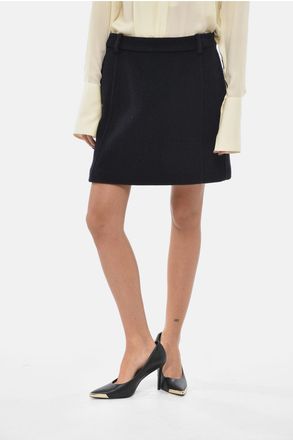 Jil Sander Wool Mini Skirt with Welt Pockets Jil Sander