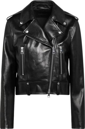 Balenciaga Jacket - Dames - Leren en Su&egrave;de Jassen - Zwart - S - Leer - Jassen