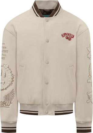 Barrow Bomberjack - Heren - Bomber jackets - Beige - S - Wol - Jassen