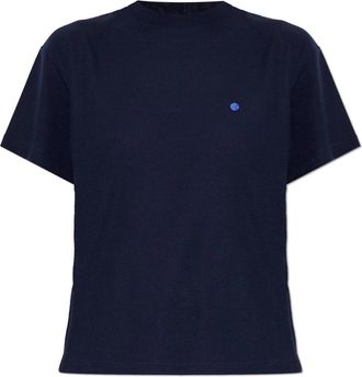 Jil Sander Katoenen oversized T-shirt - Dames - T-shirts - Blauw - S - Katoen - Tops