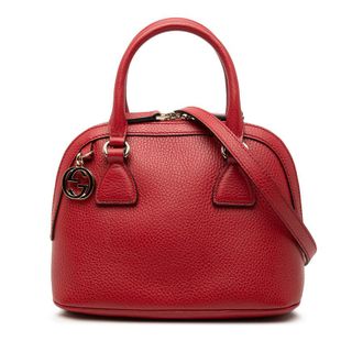 Gucci Pre-owned Gucci Mini Calfskin GG Charm Dome Satchel Ladies C2Q3Y4M9GS75J7PE
