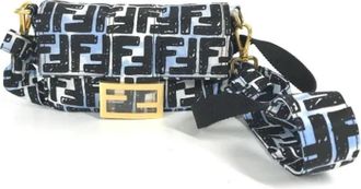 Fendi Pre-owned Nylon fendi-bags - Dames - Vintage Schoudertas - Blauw - ONE Size - Nylon - Vintage