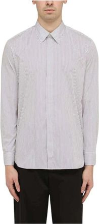Pantaloni Torino Viscose Gestreepte Overhemd - Heren - Zakelijke Overhemden - Wit - XL - Overhemden