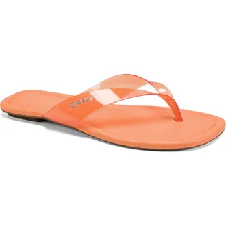 DKNY Hampton Flip Flop in Orange Sherbet at Nordstrom Rack, Size 11