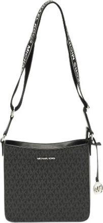 Michael Kors Pre-owned Cross Body Bags, female, Black, Size: ONE SIZE Pre-owned Coated Canvas Shoulder Bag