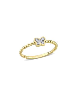 Rina Limor 14K 0.03 ct. tw. Diamond Butterfly Ring