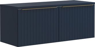 Vente-Unique Mueble suspendido bajo lavabo azul - 120 cm - JOSEPHA