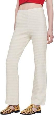 Sandro Kassim Tweed Trousers in Ecru at Nordstrom Rack, Size 10 Us / 42 Eu