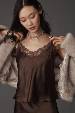 Reformation Teddy Silk Tank Top