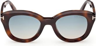 Tom Ford Nika-02 Zonnebrillen - Dames - Zonnebrillen - Bruin - 49 MM - Accessoires