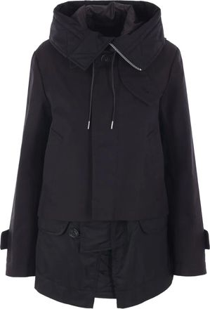 sacai Parka con cappuccio - Nero