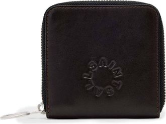 AllSaints Arlo Leather Zip Wallet in Bitter Brown at Nordstrom