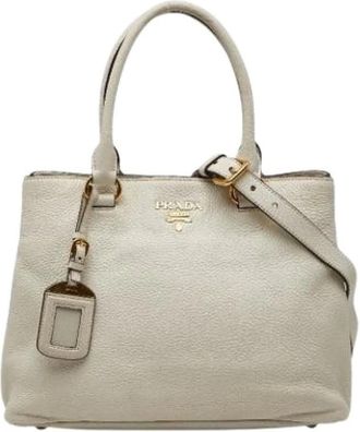 Prada Pre-owned Handbags, female, White, Size: ONE SIZE Pre-owned Vintage Handbag