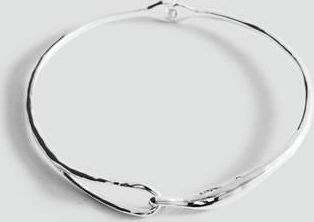 Mango Collana rigida gancio argento - Donna - Taglia unica - MANGO