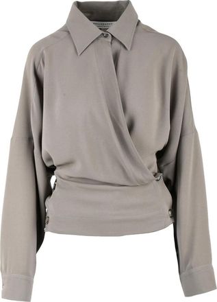 Philosophy di Lorenzo Serafini Khaki Triacetate Polyester Women Blouse