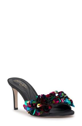 Jessica Simpson Palora Slide Sandal in Black at Nordstrom, Size 7.5