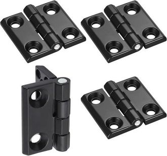 OEM Bisagra De Puerta De 4 Piezas, Apta Para Puertas Pesadas, Bisagra Exterior De Aluminio, Montaje Exterior Con Orificios De Montaje Planos