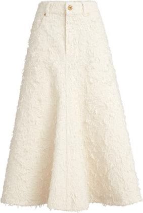 Brunello Cucinelli Five-pocket flared skirt in Ivory at Nordstrom, Size 50 It