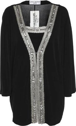 James Lakeland Cardigan con decorazione - Nero