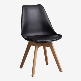 Sklum Sklum - Silla De Comedor En Polipropileno Y Madera De Haya Nordic