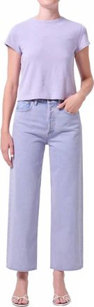 A Gold E Ren High-Rise Wide-Leg Jeans In Aura