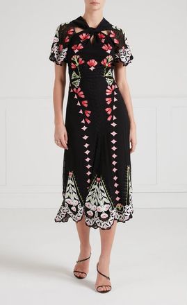 Temperley London Rosalba Dress in Black at Nordstrom, Size 10