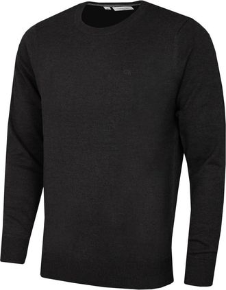 Calvin Klein Mens Crew Neck Cotton Sweater - Graphite - XXXXL