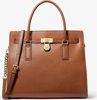 Michael Kors Hamilton Moderne Large Leather Satchel