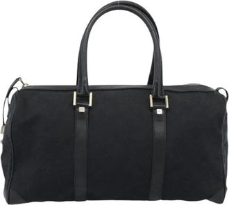 Gucci Pre-owned Weekend Bag - Dames - Vintage Weekendtas - Zwart - ONE Size - Leer - Vintage