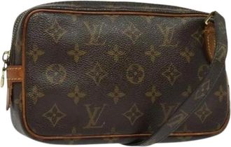 Louis Vuitton Pre-owned Cross Body Bags, female, Brown, Size: ONE SIZE Pre-owned Canvas Cross Body Bag