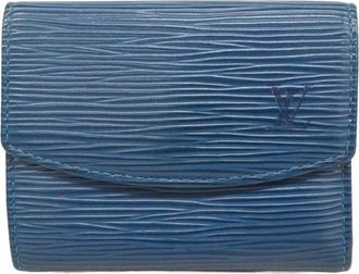 Louis Vuitton Toledo Blue Coin Purse/Coin Case (Pre-Owned)