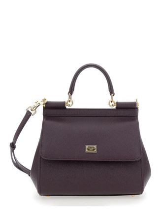 Dolce & Gabbana Purple Sicily Medium Satchel
