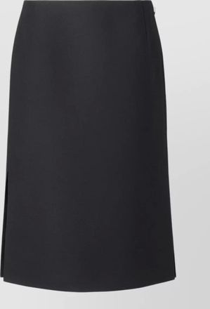 Fendi silk wool midi pencil skirt