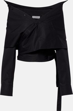 Balenciaga Off-shoulder cotton top