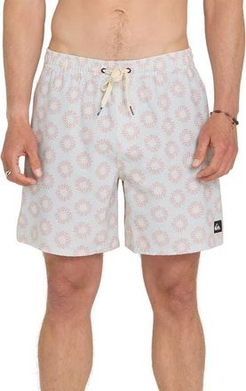 Quiksilver Ocean Mayhem Volley Swim Trunks in Bone White at Nordstrom, Size Xx-Large