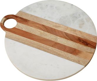 Be Home Moa Marble & Wood Round Board at Nordstrom