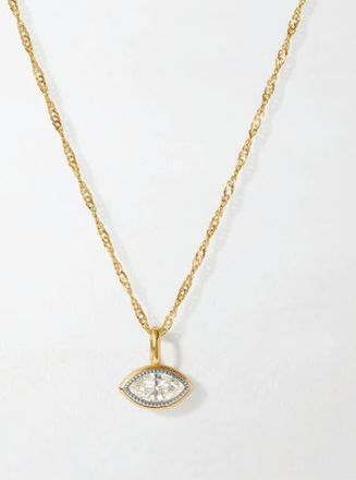 Edge of Ember Marquise Diamond Necklace at Nordstrom, Size 18