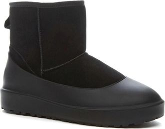 Keddo Zwarte Casual Enkellaarsjes voor Mannen - Heren - Winterlaarzen - Zwart - 41 EU - Wol - Schoenen